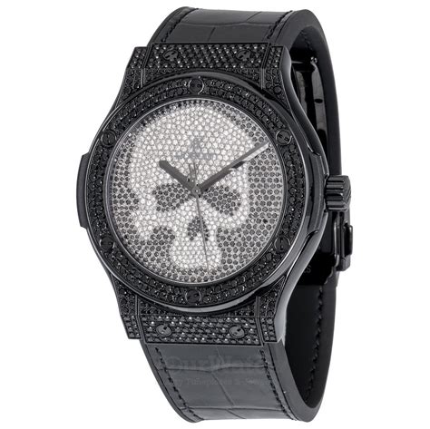 Hublot Classic Fusion Skull Black Full Pavé Limited 511.ND